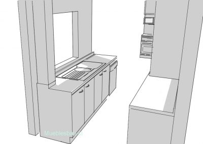 Bosquejo cocina oficina